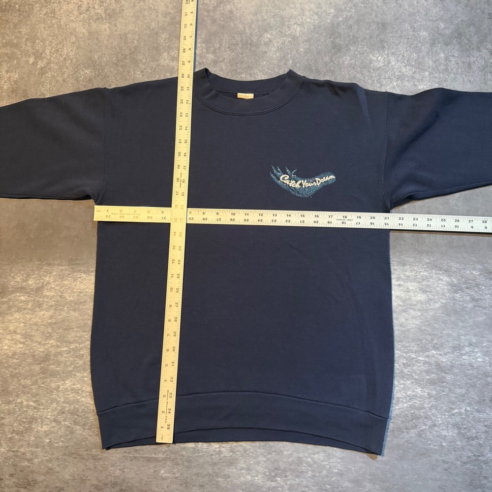 Vintage Dream Catcher Crewneck Sweatshirt Navy Large 90s Little Brownie - Picture 5 of 6